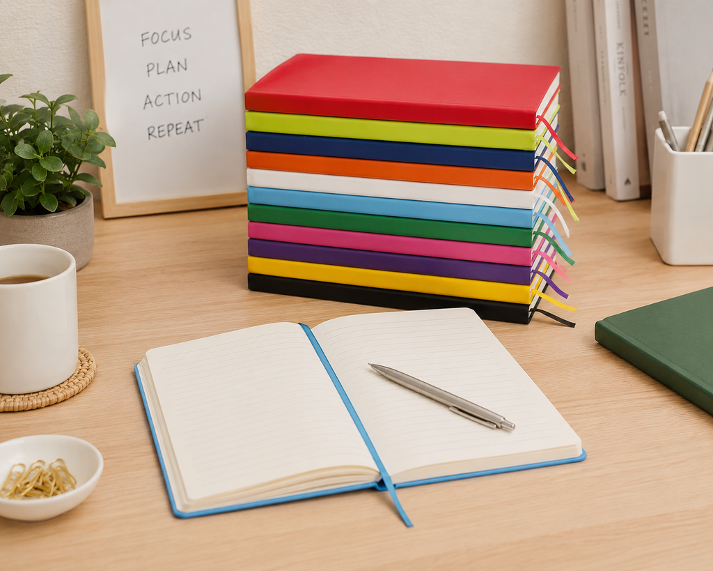 Omega A5 Hard Cover Notebook