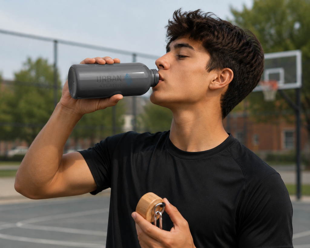 Origen Aluminium & Bamboo Water Bottle – 750ml